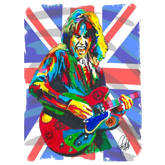 Alvin Lee Ten Years After Guitar Blues Rock Music Poster Print Wall Art 18x24 - Picture 1 of 5
